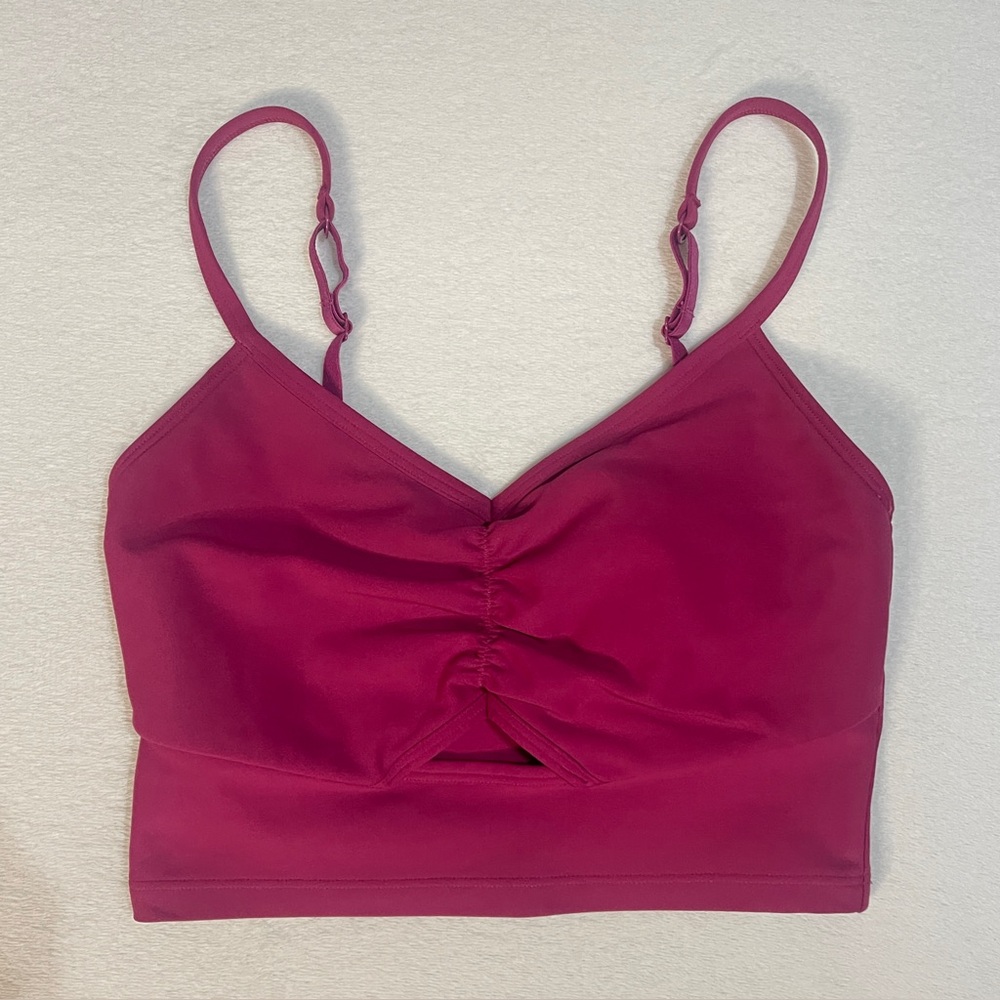 Old Navy Light Support PowerSoft Ruched Sports Bra